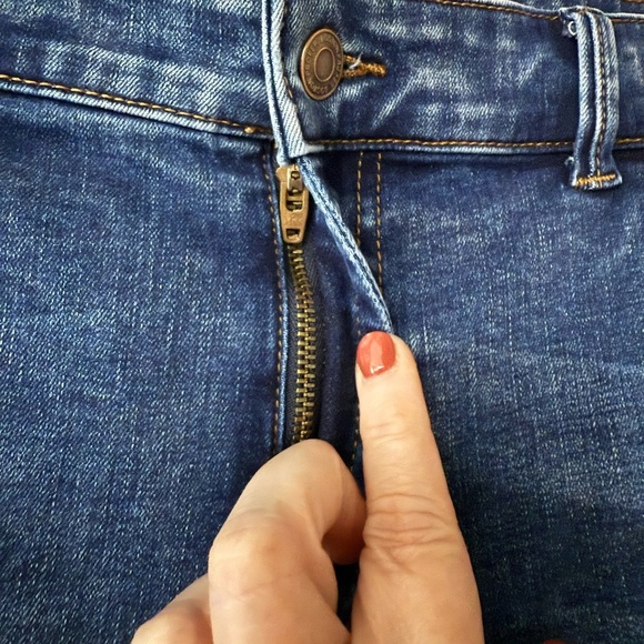 Boston Proper Dark Blue Flare Jeans, size 16, Stretchy!, EUC - Picture 6 of 9